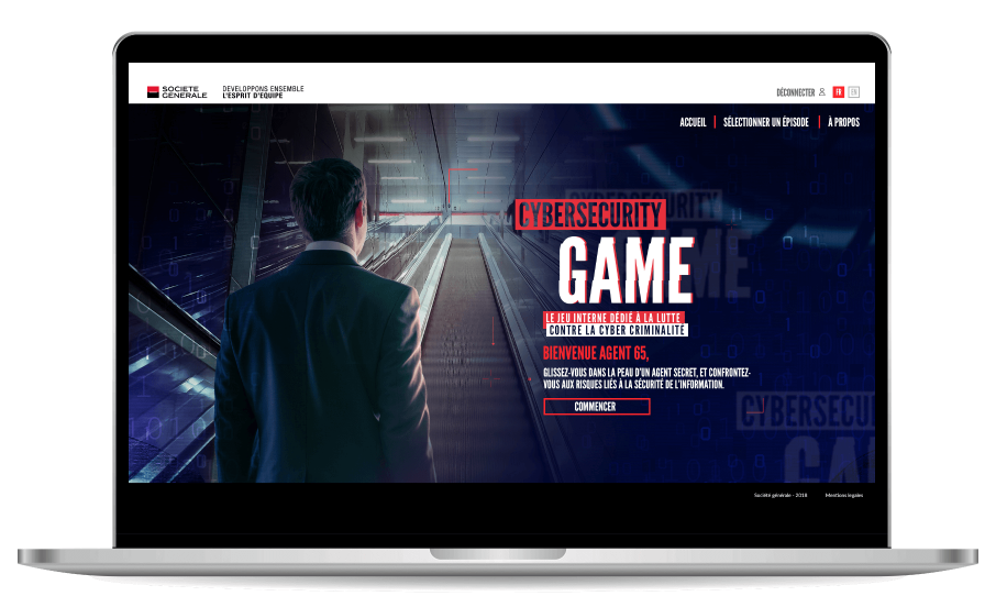 cybersécurity game société générale par agence sloop